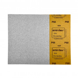 Наждачная бумага для сухой шлифовки Smirdex 510 (230мм*280мм) P60