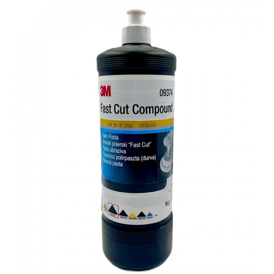 Агрессивная полировальная паста 3M Perfect-it III Fast Cut 09374, 1 л, белый колпачок