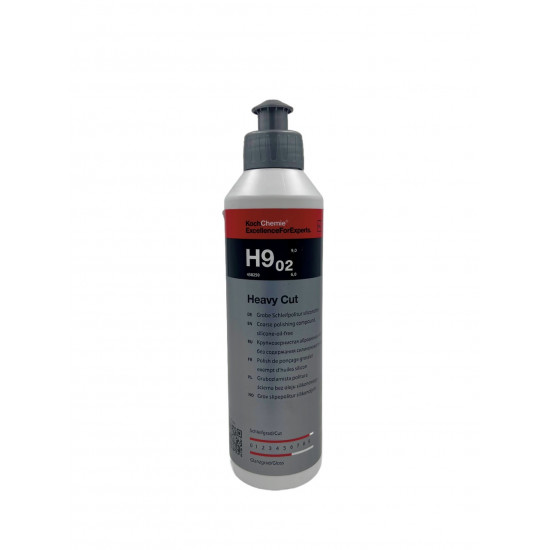 KochChemie HEAVY CUT H9.02 - Абразивная полировальная паста для твердых лаков (250 мл) 458250
