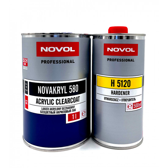 Лак Novol 580 HS 2:1 (1л+0,5л) КОМПЛЕКТ с отвердителем H 5120