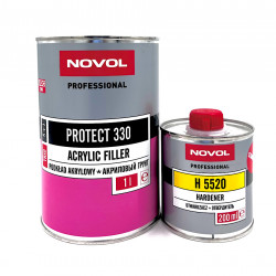 Грунт-наполнитель 2К Novol Protect 330 ТРИО 5+1 (1л+0,2л) белый КОМПЛЕКТ