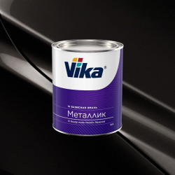 Автоэмаль"Vika" глубоко-черный 8999 металлик 0,9кг