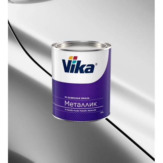 Автоэмаль"Vika" 8020 белая база 0,9кг