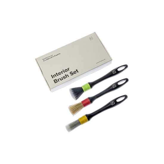 KochChemie Набор состоит из трех кистей, для очистки очистить салон автомобиля Interior Brush Set 9998133