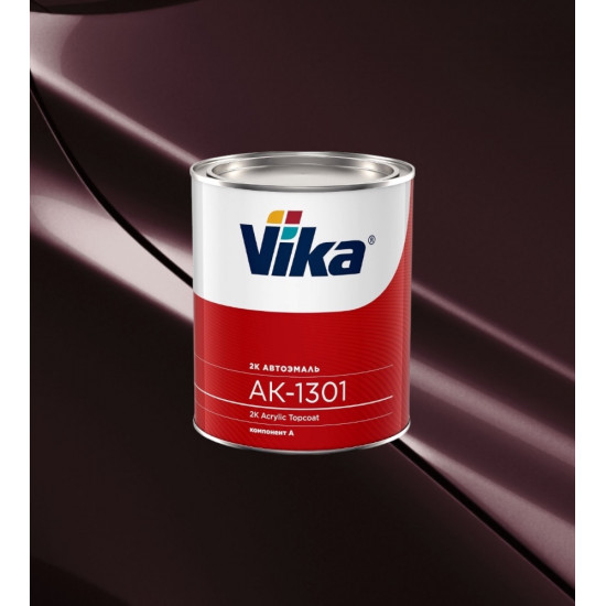 Автоэмаль Акриловая «Vika» АК-1301 2К, 850г, Гранат 180