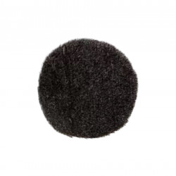 GLOSSWORK Black&White Wool Pad Черно-белый меховой полировальный круг 125мм, BWP-125
