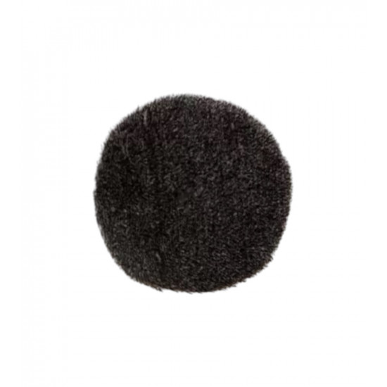 GLOSSWORK Black&White Wool Pad Черно-белый меховой полировальный круг 125мм, BWP-125