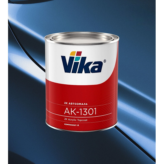 Автоэмаль Акриловая «Vika» АК-1301 2К, 850г, Ярко-голубой 481