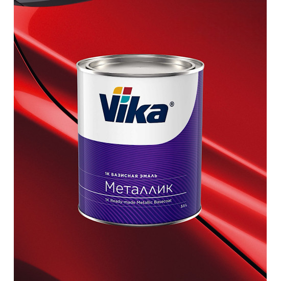 Автоэмаль"Vika" DAEWOO Snipel Red 74U металлик 0,9кг