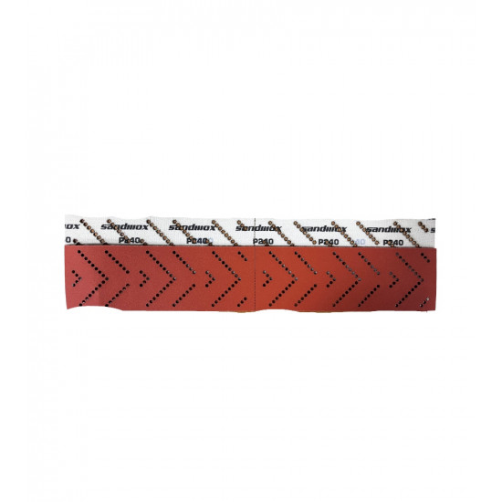 Sandwox Полоса шлифовальная Р240серия 518 LC ORANGE CERAMIC 70 мм х 400 мм MultiHoles