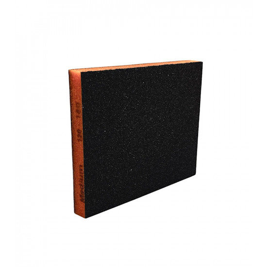 Губка двухсторонняя (губки) Orange Color MEDIUM P120-180 Размер 120*100*12mm