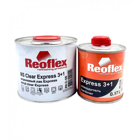 Лак Reoflex MS Express 3:1 быстрый (0,5л) акриловый КОМПЛЕКТ