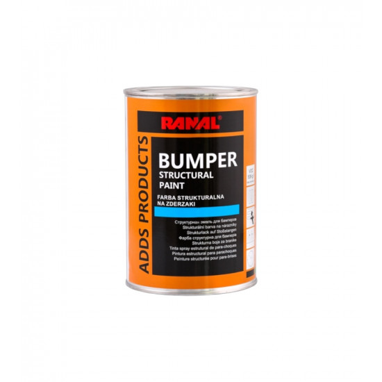 RANAL  Структурная краска BUMPER PAINT, черная, 0,5л, 31106