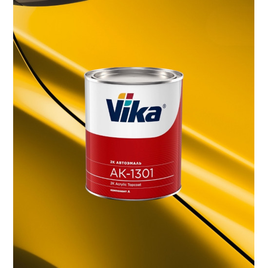 Автоэмаль Акриловая «Vika» АК-1301 2К, 850г, Светло-желтая  225