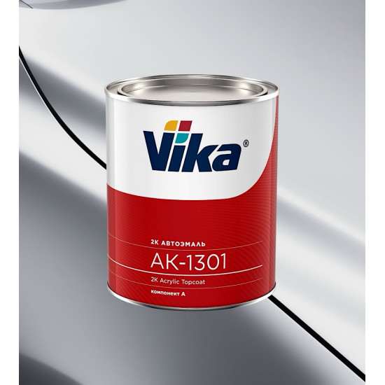 Автоэмаль Акриловая «Vika» АК-1301 2К, 850г, Белый газ