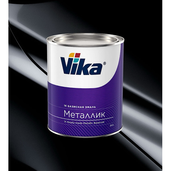 Автоэмаль"Vika" HYUNDAI черный D01 металлик 0,9кг