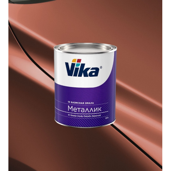 Автоэмаль"Vika" Абрикос 102 металлик 0,9кг