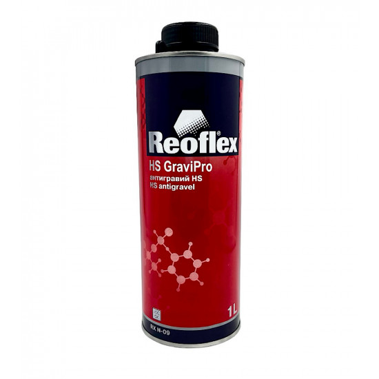 Антигравий Reoflex HS черный (1л) GraviPro окрашиваемый быстросохнущий