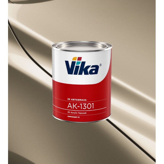 Автоэмаль Акриловая «Vika» АК-1301 2К, 850г, Желтовато-белая 215 (Сафари)