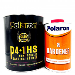 Грунт мокрый-по-мокрому 2К Polaron P 4:1 (1л) серый non-Sanding КОМПЛЕКТ 