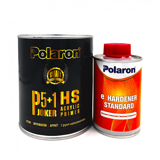 POLARON JOKER Универсальный грунт (шлифуемый + мокрый-по-мокрому) P 5+1 КОМПЛЕКТ (белый)