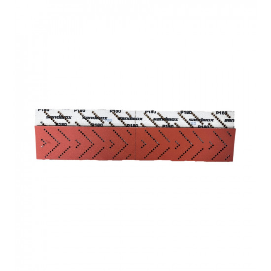 Sandwox Полоса шлифовальная Р180 серия 518 LC ORANGE CERAMIC 70 мм х 400 мм MultiHoles