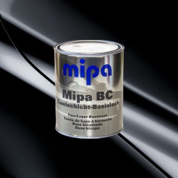 Автоэмаль Mipa база (1л) черная автомобильная базовая Super Black