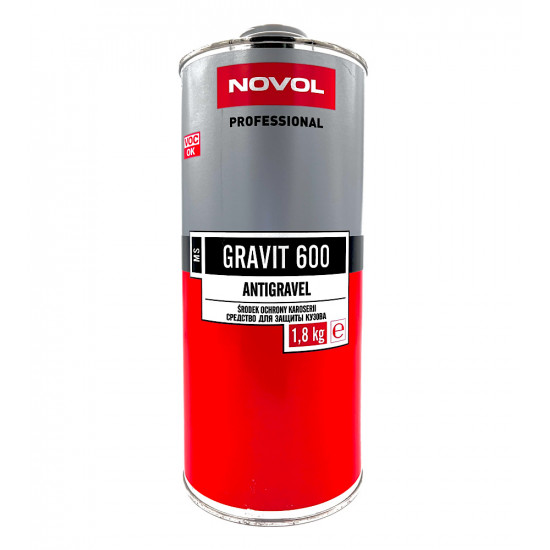 NOVOL GRAVIT 600 Средство для защиты кузова антигравий серый 1,8 кг