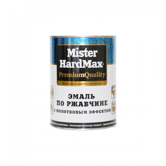 КВИЛ ЭМАЛЬ с молотковым эффектом по ржавчине MISTER HARDMAX база С (БАР 12.8 КГ)