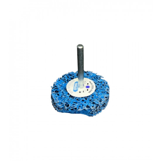 GTOOL CD 12233 Круг зачистной d50, с хвостовиком 6мм  (коралл синий)
