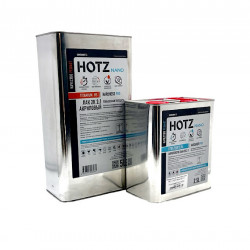Комплект 2К Акриловый лак HS 2+1 HOTZ TITANIUM канистра мет. 5л + Отвердитель канистра металлическая 2,5л