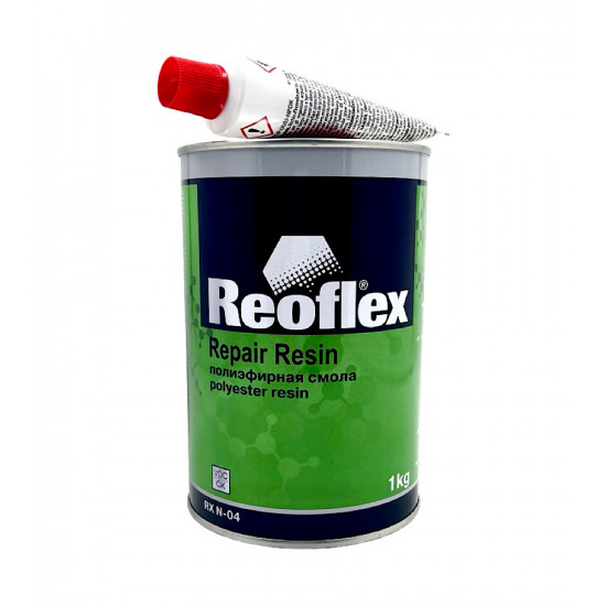 Полиэфирная смола Reoflex 2К (1кг) для ремонта пластиковых бамперов
