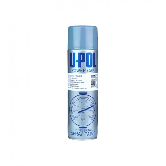 U-POL Power Can Grey Primer грунт выравниватель мокрый по мокрому (аэрозоль) 500мл