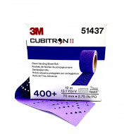 3М Cubitron  737U Полоса абразивная Purple+, P400 +,70 мм x 396мм  (30 штук/рулон), 51437