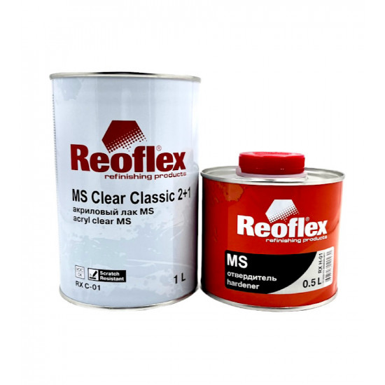 Лак Reoflex MS 2:1 акриловый (1л) Classic КОМПЛЕКТ