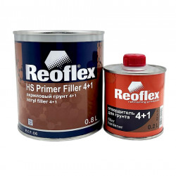 Грунт-наполнитель 2К Reoflex 4+1 (0,8л) черный КОМПЛЕКТ