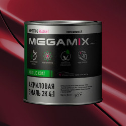 Акриловая эмаль 2К 4:1 MegaMix 800г Вишневый 127