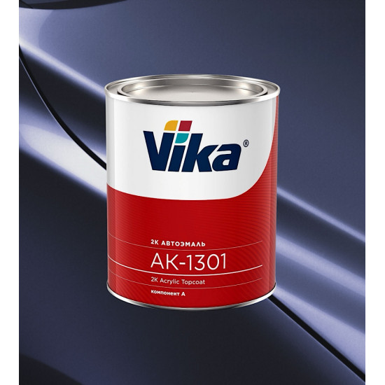 Автоэмаль Акриловая «Vika» АК-1301 2К, 850г, Синяя (Валентина) 464