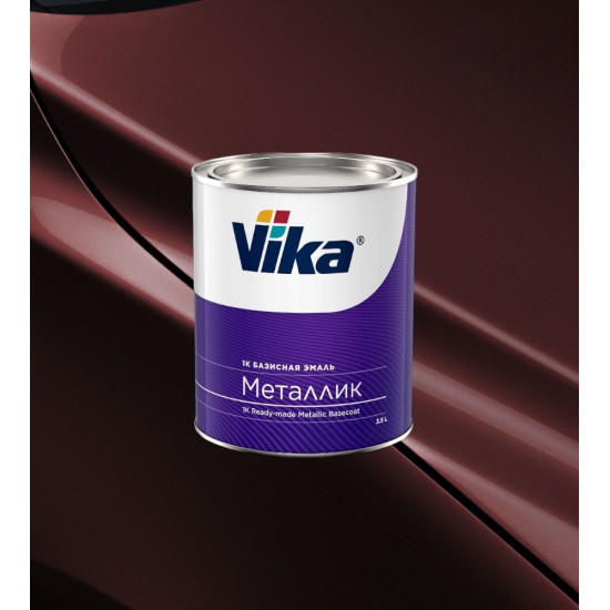 Автоэмаль"Vika" Портвейн 192 металик 0,9кг