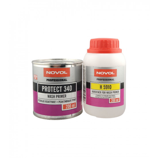 NOVOL PROTECT 340 грунт кислотный (антикоррозийный) 0,2л+0,2л