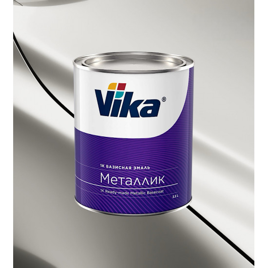 Автоэмаль"Vika" Белое облако 240 металлик 0,9кг