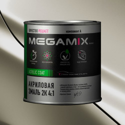 Акриловая автоэмаль 2К 4:1 MegaMix 930г Белый ГАЗ 101