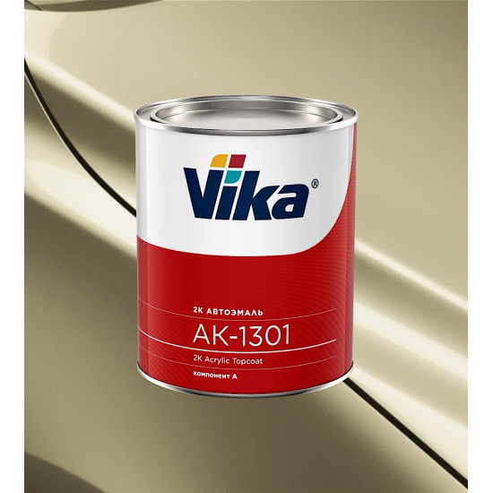 Автоэмаль Акриловая «Vika» АК-1301 2К, 850г, Сливочно-белый