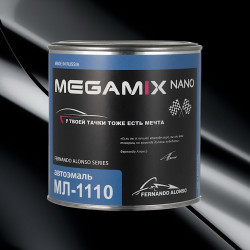 Автоэмаль МЛ-1110 MegaMix 800г Черный 601