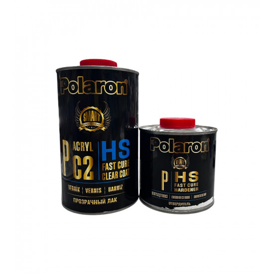 POLARON Лак быстрый HS Fast Cure 1л + отверд. 0,5л HS Fast Cure