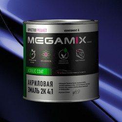 Акриловая эмаль 2К 4:1 MegaMix 840мл Синяя полночь 447
