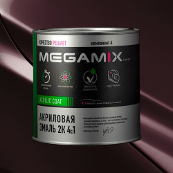 Акриловая эмаль 2К 4:1 MegaMix 840мл Гранатовый 180