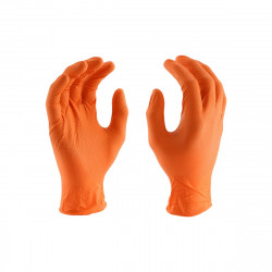 Перчатки нитриловые, сверхпрочные STEEL GRIP, оранжевый,размер XL GLOV/STGR/XL