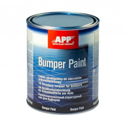 Краска для пластика (бамперов) «APP Bumper Paint» структурная (серая).