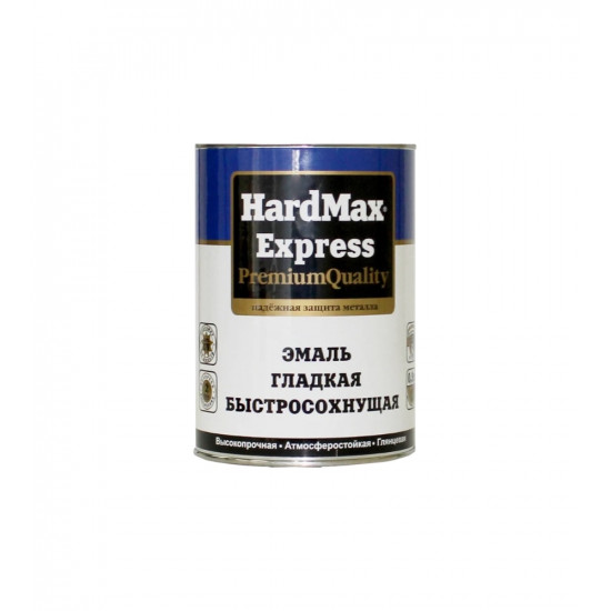 Эмаль гладкая быстросохнущая Hardmax Express, красная,  0,9кг.